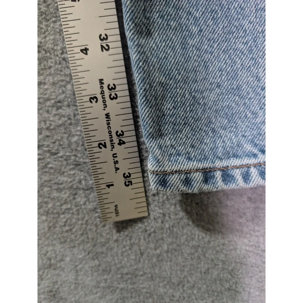 Harley-Davidson Straight Leg Jeans Men's 36x36 Light Wash Denim Biker